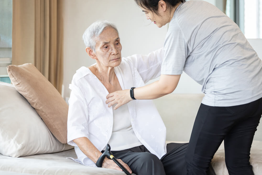 Elderly experiencing stroke