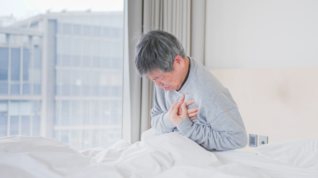 Elderly Man Has Heart Attack