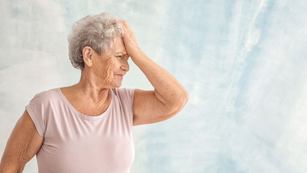 Elderly Woman Looking Confused