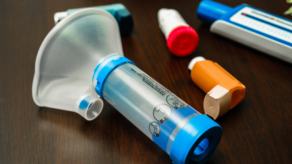 Peak Flow Reader and Asthma Inhalers